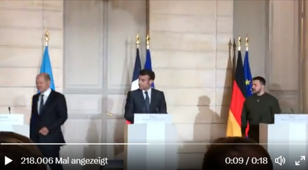 [Video]: Peinlicher Auftritt von Bundeskanzler Olaf Scholz - er verläuft sich zwischen den Regierungschefs!